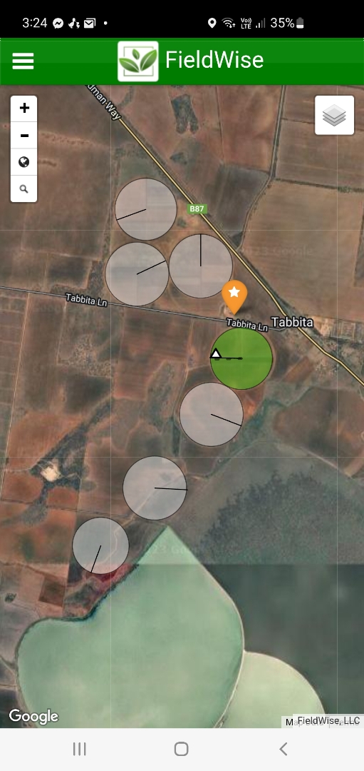 FieldWise Parle Irrigation App Screenshot