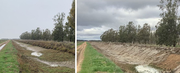 9_Before and after shots of a channel bank rebuild near Leeton_mailchimp