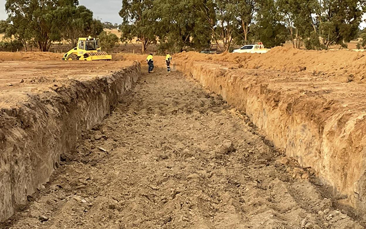 Roach's Reservoir taking shape