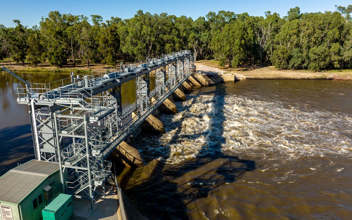 WaterNSW maintenance works at weirs